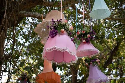 Ceiling and Floral detail — Pool Party decor — Alila Diwa Goa